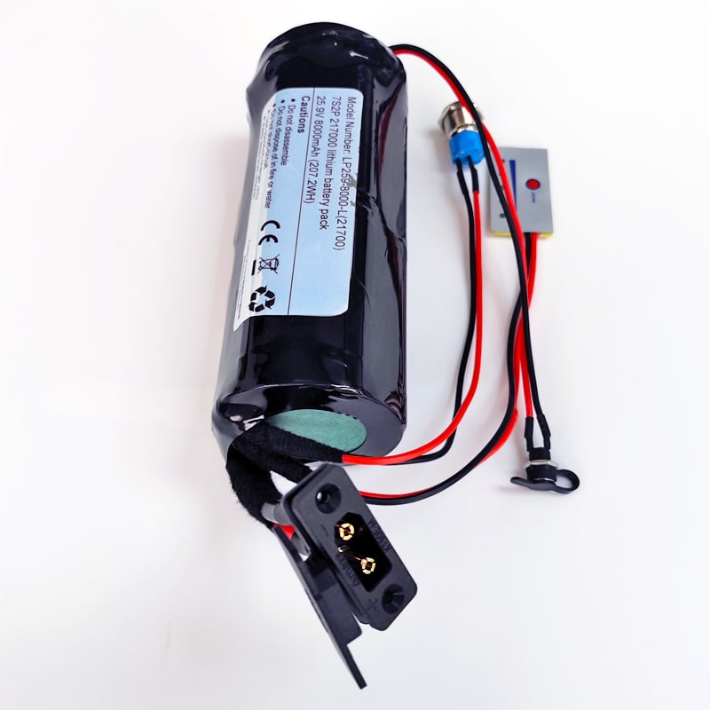 7S2P 21700 24V 25.9V 8Ah/8000mAh High rate discharge rechargeable lithium ion Cylindrical battery pack for Underwater propeller