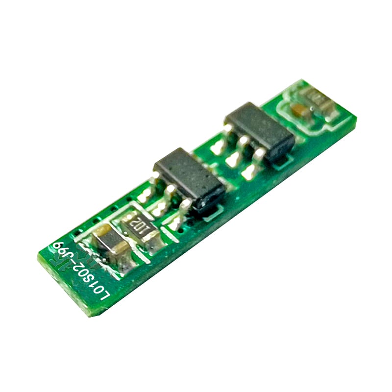 1s 1.5a Super Small BMS for 3.6V 3.7V Li-ion/Lithium/Li-Polymer 3V 3.2V lifepo4 Battery Pack Size L15*W3.5*T2mm (PCM-L01S02-J99)