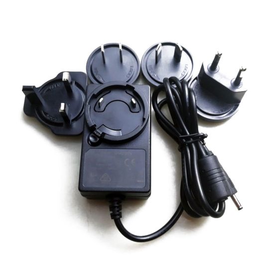 New products interchangeable plug Adapter EU/US/UK/AU/CN standard 5V 3a 30W power supply