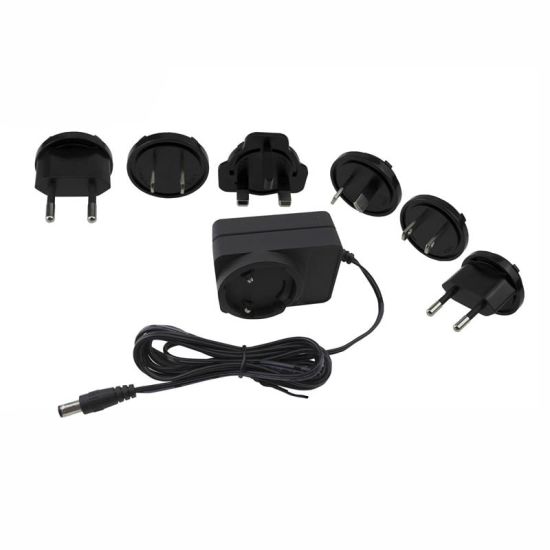 New products interchangeable plug Adapter EU/US/UK/AU/CN standard 7.5V 1.5a 12W power supply