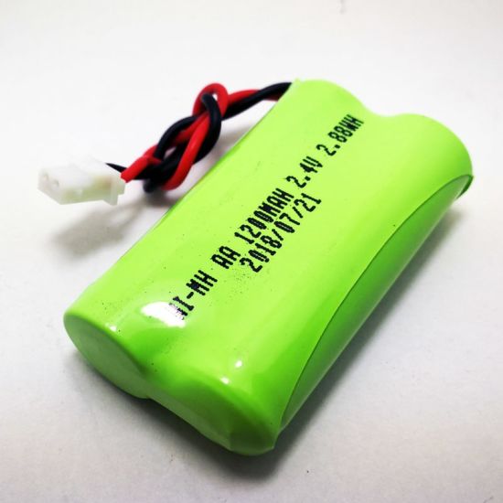 2.4V 1200mAh AA Ni-MH Rechargeable Battery Pack for Cordless phone