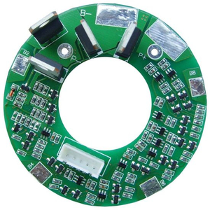 10s 10A Circular Circuit Board for 36V 37V Li-ion/Lithium/ Li-Polymer 30V 32V LiFePO4 Battery Pack Size Φ 71mm (PCM-L10S12-438)