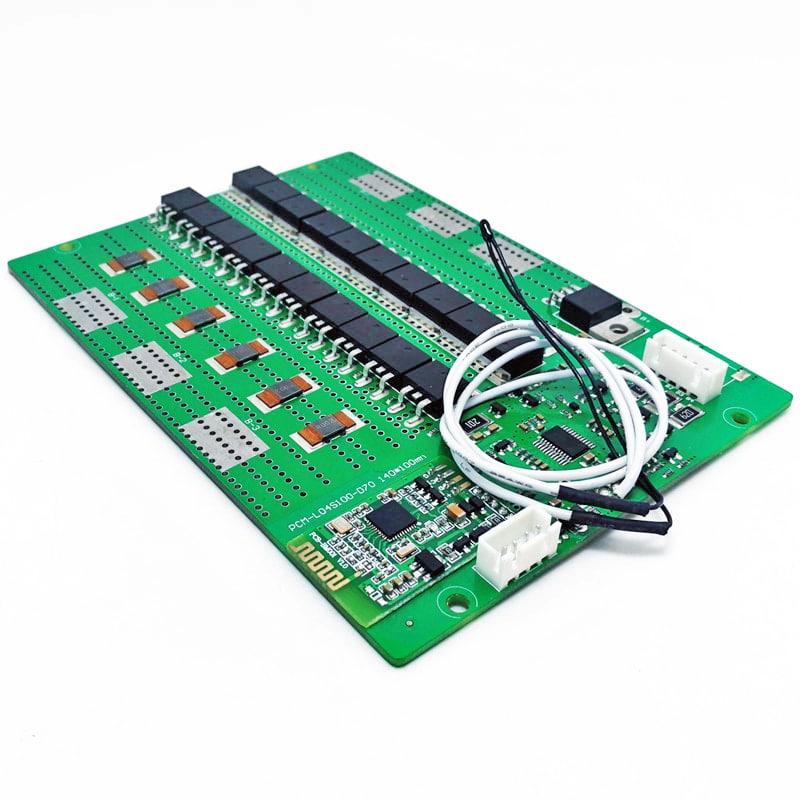 4s 80A BMS for 14.4V 14.8V Li-ion/Lithium/Li-Polymer 12V 12.8V LiFePO4 Battery Pack with Smbus Protocol and Bluetooth (PCM-04S100-D70)