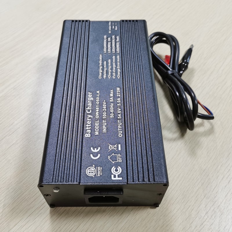 Factory Direct Sale 72V 73V 5a 360W charger for 20S 60V 64V LiFePO4 battery pack with Waterproof IP54 IP56