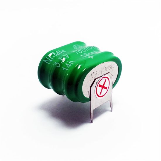 2-Pack 3.6V 160mAh Ni-MH Rechargeable Button Cell Batteries For PLC Data Backup 3 thumbnail image