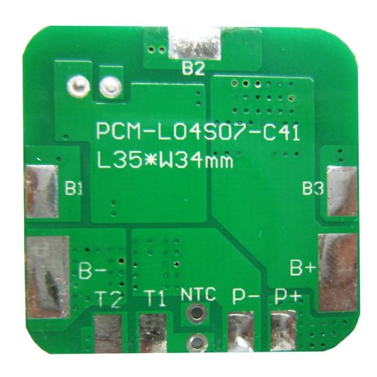 4s 7A PCM BMS for 14.4V 14.8V Li-ion/Lithium/ Li-Polymer 12V 12.8V LiFePO4 Battery Pack Size L35*W34*T3mm (PCM-L04S07-C41)