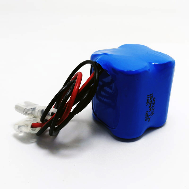 4S1P 12V CR123A CR17345 1500mAh No Rechargeable LiMnO2 lithium Battery pack for Smoke detector
