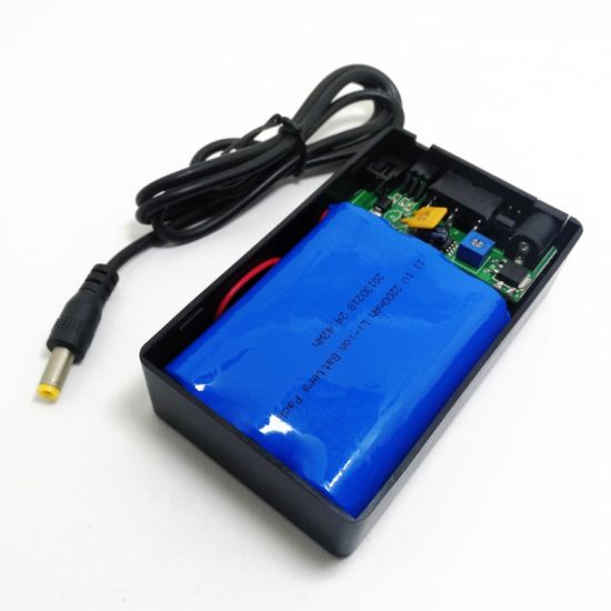 3S1P 10.8V 11.1V 12V 18650 2200mAh rechargeable lithium ion battery case with DC plug Wire Leads, Cover and Switch