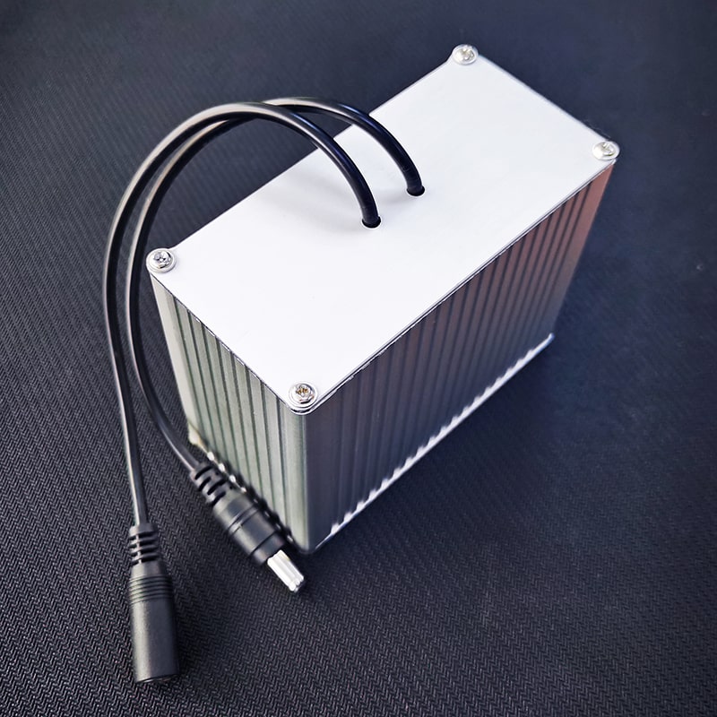18V 18.5V 5200mAh 5S2P 18650 rechargeable lithium ion battery pack with Aluminum Case and 5521 DC male female Jack Plug