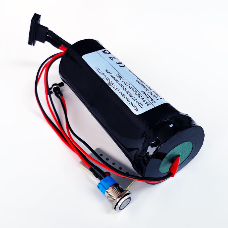 7S2P 21700 24V 25.9V 8Ah/8000mAh High rate discharge rechargeable lithium ion Cylindrical battery pack for Underwater propeller