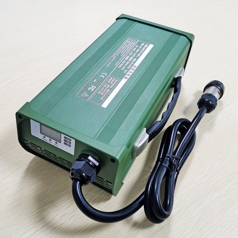AC 220V Military products DC 57.6V 58.4V 25a 1500W Low Temperature charger for 16S 48V 51.2V LiFePO4 battery pack with PFC
