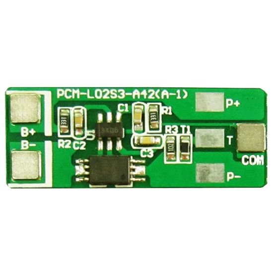 2s 3A PCM BMS for 7.2V 7.4V 083448/103448/103450 Li-ion/Lithium/ Li-Polymer 6V 6.4V LiFePO4 Battery Pack (PCM-L02S03-A42)