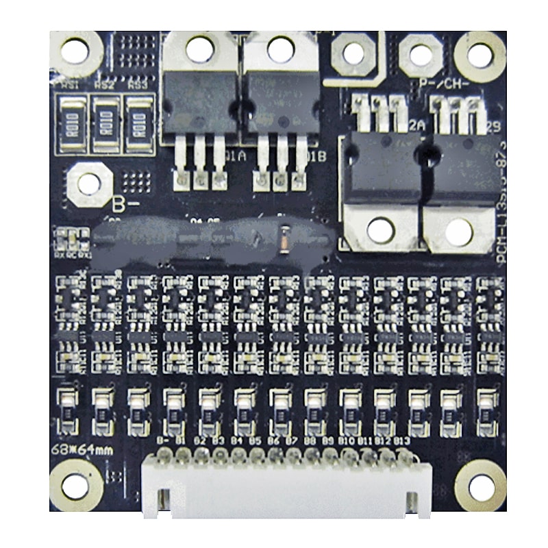 13s 15a circuit board for 46.8V 48V 48.1V Li-ion/Lithium/Li-Polymer 41.6V 42V LiFePO4 Battery Pack Size L68*W65*T15mm